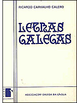 Capa do Volume Ricardo Carvalho Calero. Letras Galegas